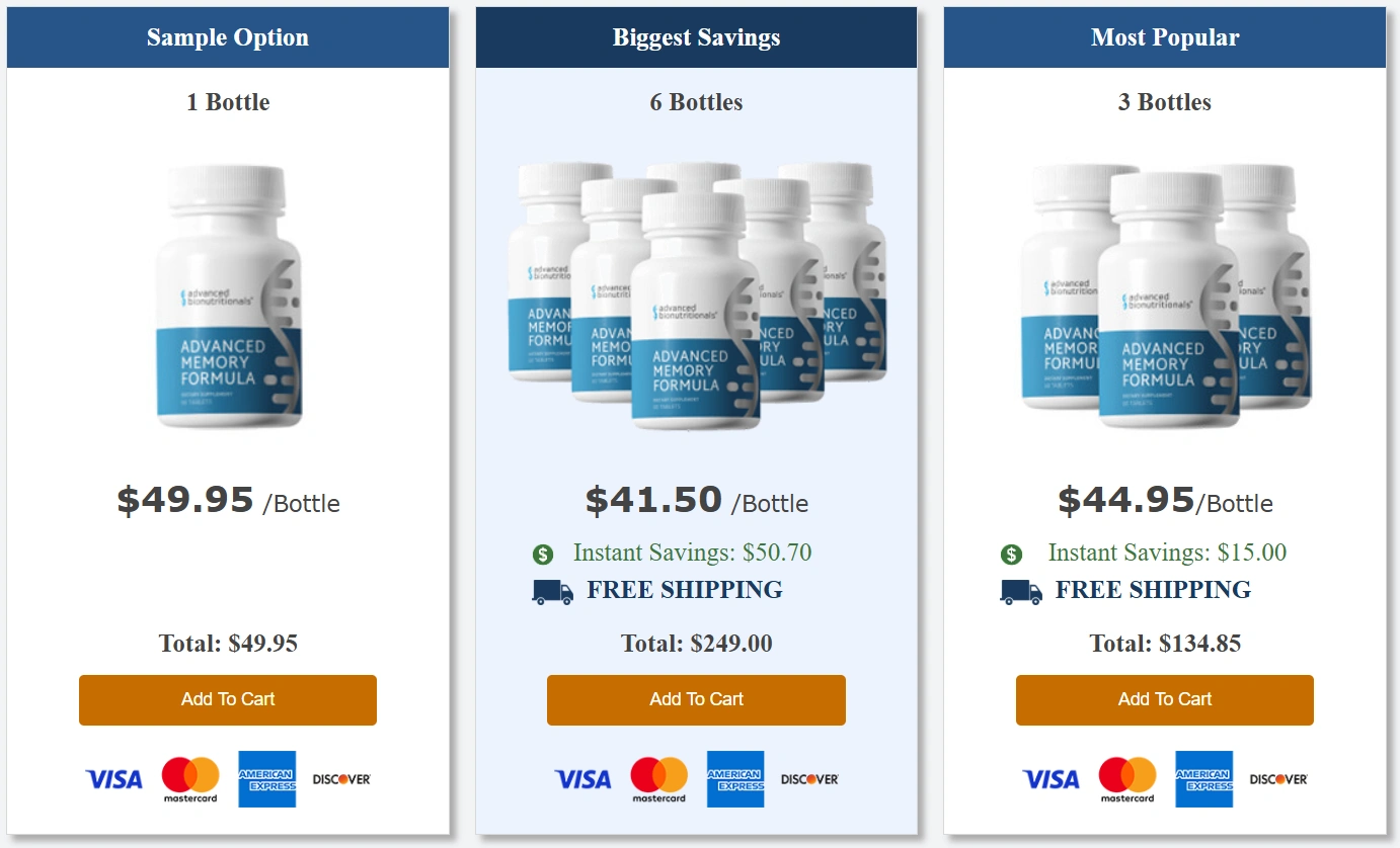 Advanced Memory Formula Pricing