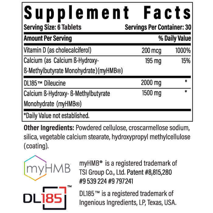 Advanced Muscle Plus Supplement Facts
