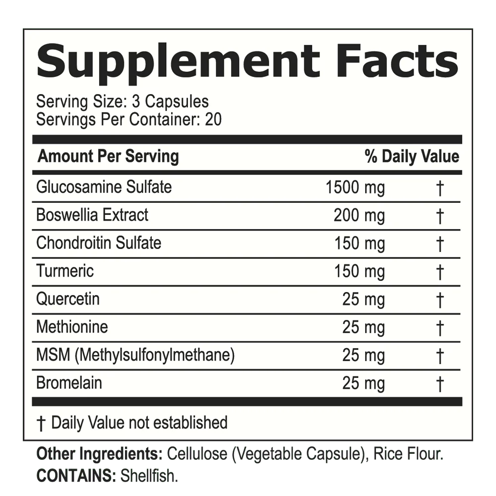 ExaFlex Supplement Fact