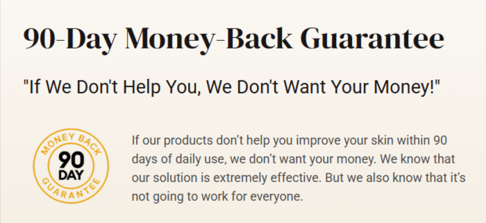 GloraMD Face Lift Serum money back