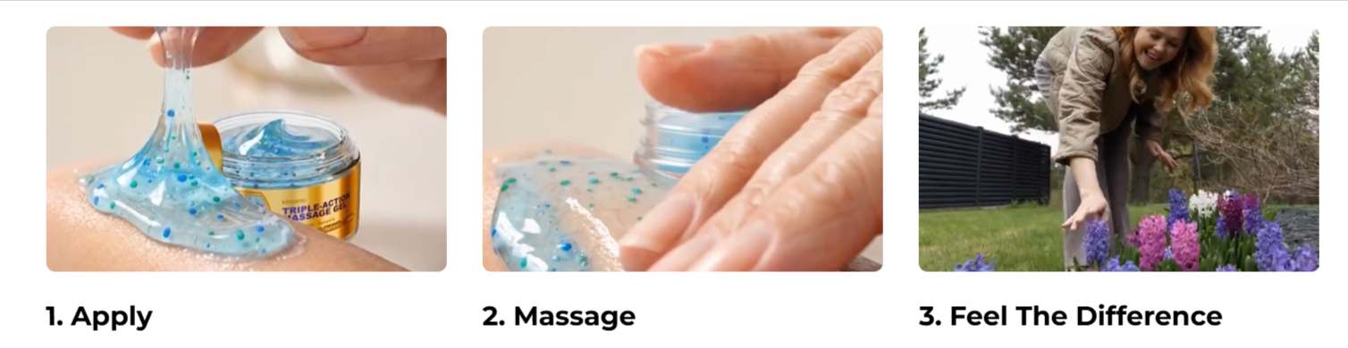 Kinzeno Massage Gel How to use