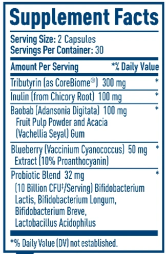 NativePath Native Synbiotic Supplement Facts