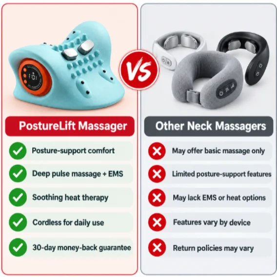 Relaxnecker PostureLift Massager Vs Others