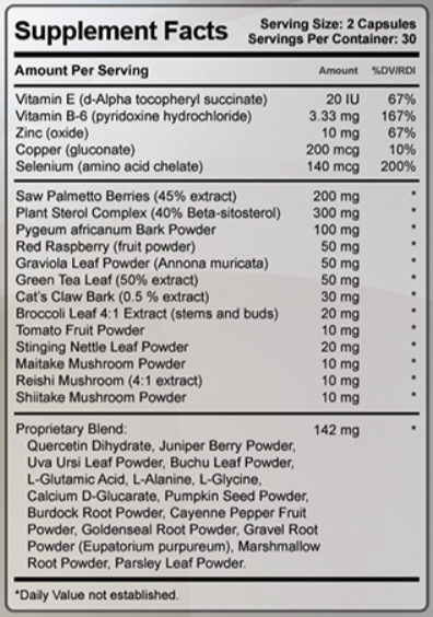 Rescue-Hair-911-Ingredients-Supplement-Facts