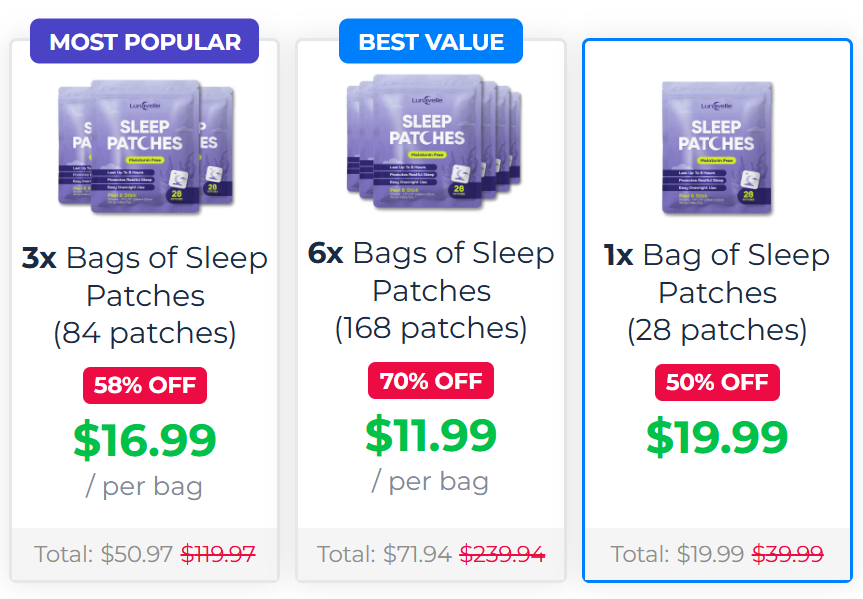 Lunavelle Sleep Patches Price