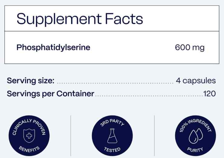Ultimate Phosphatidylserine Supplement Fact